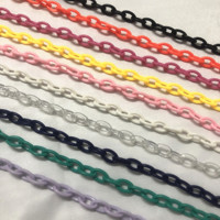 Vente directe d'usine chaîne décorative en acrylique chaîne suspendue chaîne de lunettes personnalisée