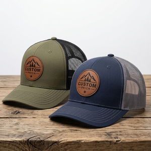 หมวกแก๊ปคุณภาพสูง ทรงพอดีตัว ตาข่ายด้านหลัง 6 แผง ระบายอากาศได้ดี 112 Richardsontrucker หมวกปักลายโลโก้หนัง หมวกแก๊ปทรง Trucker - Product Image 1