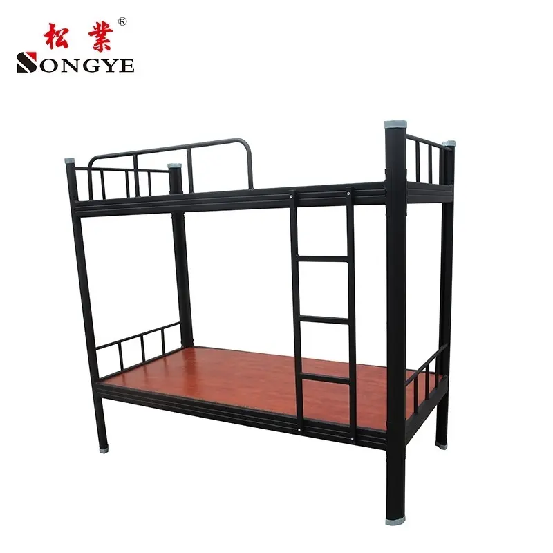 High Quality Steel Pipe Durable Bunk Bed Frame Metal Double Decker Bed