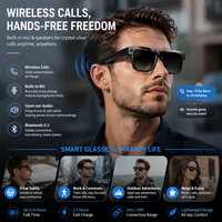 Gafas Inteligentes SENBONO AG19 OEM/ODM con Traductor, Fotocromáticas, 290mAh, Grabación de Video de 8MP, Llamadas Inalámbricas BT, Manos Libres