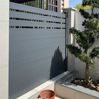 Clôture en lattes horizontales en aluminium de qualité professionnelle, 6 pieds, durable, écologique, pour chantier de construction, aménagement paysager, patio, terrasse