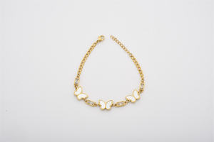 Pulseras de boda de Plata de Ley 925 más vendidas, pulseras de cadena con abalorio de mariposa - Product Image 5