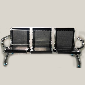 Sillas de Espera de Acero Inoxidable de 3 Plazas para Aeropuertos y Hospitales - Product Image 2