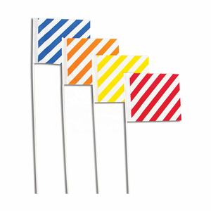 Bendera PVC Kecil Ukuran 4 * 5 Inci Warna Kuning Biru Merah Putih Oranye untuk Taman, Bendera Penanda, Bendera Penandaan untuk Halaman - Product Image 5