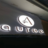 Enseigne LED 3D personnalisée DakeSign Factory OEM, double éclairage avant et arrière, étanche IP65, pour restaurant, café, enseigne commerciale