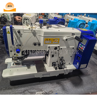 Machine à coudre électrique à tête plate pour l'industrie de l'habillement Prix de la machine à coudre à bouton droit Machines industrielles à boutonnières à œillets