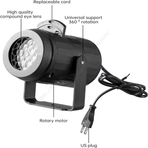 Lámpara de Proyección Giratoria Navideña con 16 Imágenes de Personajes de Cuentos de Navidad, Juguete de Disfraces, Muñeco de Nieve, Pantalla Súper Grande, Novedad al por Mayor - Product Image 5