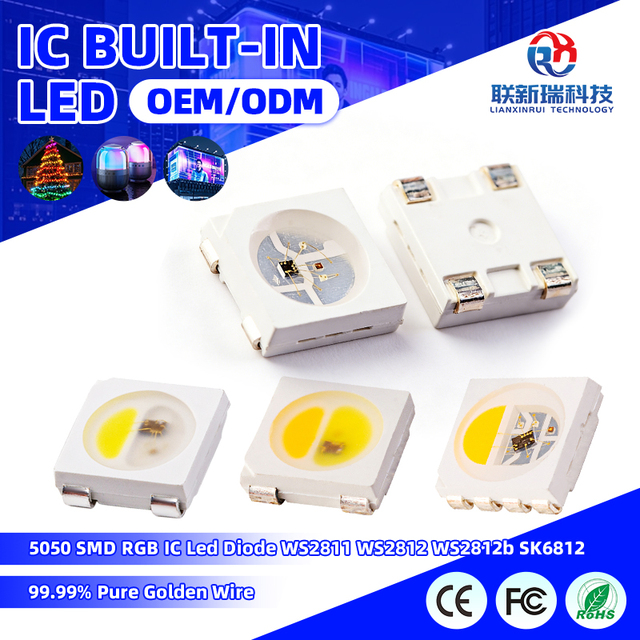 Factory Price 4PIN 5050 SMD Rgb with ICWS2811 Ws2812 Ws2812b SK6812 Led Diode for Led Strip
