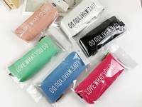 Estuche para Lápices LOVE WHAT YOU DO en Oferta, Estuche de Cuero PU Impermeable, Bolsa con Cierre a Prueba de Salpicaduras, Regalo para Oficina y Escuela