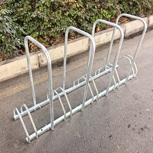 Support de vélo rond en acier galvanisé à chaud pour extérieur, pour parcs publics, pour le rangement des vélos - Product Image 2