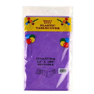 Plastic Tablecloths for Rectangle Tables 4 Pack Party Table Cloths Disposable Rectangular Table Covers for Parties