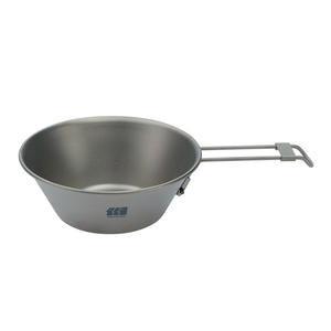 Tangkangzhe Pure Titanium Folding <b>Bowl</b> 300ml Portable Outdoor Travel Camping Meal Cup Lightweight Eco Friendly - Product Image 1