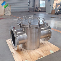 Séparateur magnétique de pipeline en acier inoxydable pour l'élimination du fer des liquides, des boues et des pâtes