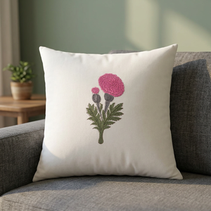 Housse de coussin en toile de coton imprimée à la main, motif floral moderne, pour la maison et l'hôtel - Product Image 3