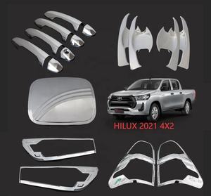 Kit de conjunto completo de accesorios de cubierta cromada ostentosa para <span class=keywords><strong>Toyota</strong></span> 2020 <span class=keywords><strong>Hilux</strong></span> <span class=keywords><strong>2021</strong></span> REVO <span class=keywords><strong>4X2</strong></span> Conquest 2022 - Product Image 3