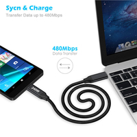 Cable de Datos USB C Tipo C Trenzado de Alta Calidad al por Mayor, 1m 2m, 240w 5a, Carga Rápida, Transferencia de Datos de 480mbps