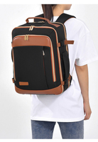 Sac à dos professionnel pour ordinateur portable, grande capacité, multifonctionnel, élégant et minimaliste, avec logo imprimé personnalisé et compartiment rembourré