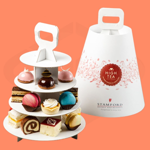 Soporte de Cartón Personalizado para Postres, <span class=keywords><strong>Torre</strong></span> de Comida para Té de la Tarde, para Fiestas, Hoteles y Regalos Empresariales - Product Image 3