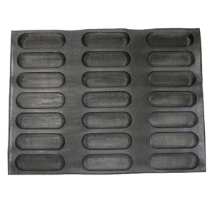 Moule à pain antiadhésif en silicone pour <span class=keywords><strong>hamburger</strong></span> et hot dog Feuilles de boulangerie perforées rondes Plats et casseroles pour la cuisine à domicile - Product Image 1