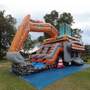 GMY Gonflables Excavateur Gonflable en Forme <span class=keywords><strong>de</strong></span> Videur Combo Gonfiabili Maison Gonflable <span class=keywords><strong>Château</strong></span> avec Toboggan pour Enfants - Product Image 4