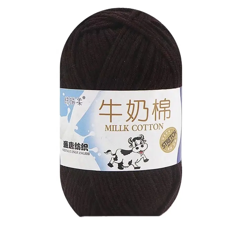 Offre Spéciale 5ply fil boule plusieurs couleurs lait coton fil 50g bricolage fil à tricoter