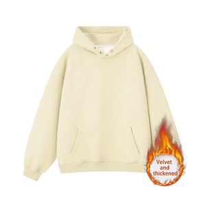 Bán Buôn 420 Gram <span class=keywords><strong>Emboss</strong></span> Hoodi Biểu Tượng Tùy Chỉnh Thời Trang Phố Lỏng Bông Cao Cấp Unisex Người Đàn Ông Heavyweight 3D Dập Nổi Áo Trùm Nón - Product Image 3