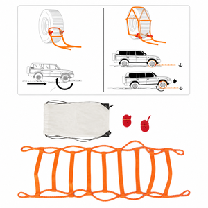 Nouveau <span class=keywords><strong>kit</strong></span> <span class=keywords><strong>de</strong></span> récupération pour véhicules d'urgence GIAHAND - Équipement <span class=keywords><strong>de</strong></span> récupération tout-terrain 4x4 avec corde <span class=keywords><strong>de</strong></span> remorquage UHMWPE 4,5 m - Transformez les roues en treuil - Product Image 1