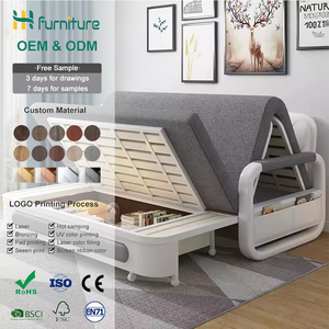 Canapé-<span class=keywords><strong>Lit</strong></span> Convertible 3 Places, Multifonctionnel, Petit, Pliable, <span class=keywords><strong>Confortable</strong></span> et Rétractable pour Salon - Product Image 1