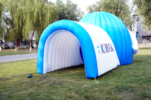 Chất lượng cao PVC <span class=keywords><strong>Inflatable</strong></span> bóng đá Đường Hầm Mũ bảo hiểm cho thể thao ngoài trời nhà máy tùy chỉnh quảng cáo inflatables để bán - Product Image 3