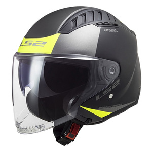 Casco Jet Ls2 Of600 Copter Nero Giallo Fluorescente XXL, Casco Moto in Termoplastica - Product Image 1
