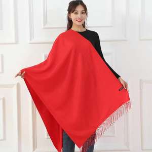 Bufanda de Cachemira Roja Jiuxi XM-Scarf, Cálida, Suave, Bordada, Artículos Promocionales para Fiestas - Product Image 1