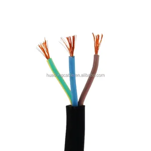 Cable de H05RR-F con revestimiento de goma, 300/500 voltios, 3G1.5, 4G1.5, 5G1.5, 3G2.5, 4G2.5, 5G2.5