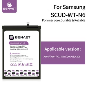แบตเตอรี่ลิเมอร์ Li-ion สำหรับโทรศัพท์มือถือ SCUD-WT-N6 4000mAh คุณภาพสูงสำหรับ A10S Samsung A20 Galaxy <span class=keywords><strong>A20S</strong></span> - Product Image 4