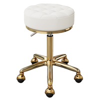 Tabouret rond de haute qualité Chaise rotative de beauté et de coiffure Tabouret expérimental simple et décontracté