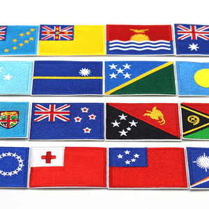 Parches Bordados Personalizados con Banderas de Países de Oceanía, Parches Termoadhesivos con Banderas Nacionales para Gorras y Chaquetas - Product Image 3