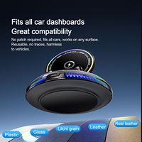 Support de chargeur sans fil pour voiture multifonctionnel universel à prise ferme, lumière colorée respirante, 15 W, pour utilisation en voiture