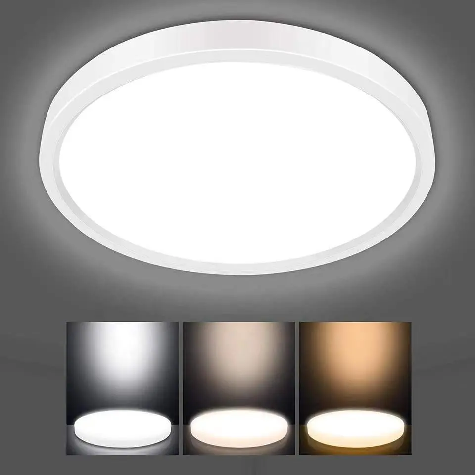Ultrathin 20mm Surface mounted ceiling light Dust moisture insect proof round Led bathroom ceiling light