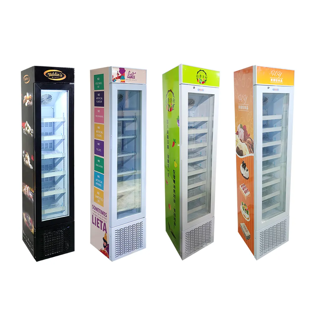 Meisda vendita calda SD105B porta in vetro verticale gelato congelato display congelatore commerciale per supermercato