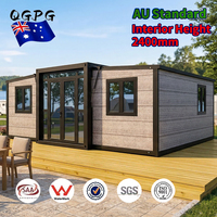 Maison préfabriquée extensible en conteneur, 2, 3 ou 4 chambres, prix abordable, transport facile, norme australienne, avec décoration de villa