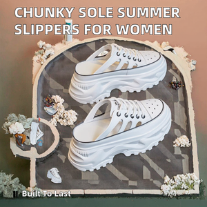 Sandalias de plataforma con puntera y suela gruesa para mujer, novedad de verano, estilo casual y a la moda, con parte superior de PU. - Product Image 2