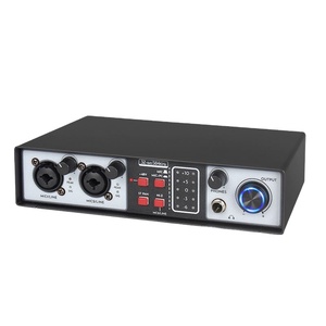 Werks-Professionelle <span class=keywords><strong>2</strong></span>-Kanal-<span class=keywords><strong>Audio</strong></span>-Schnittstelle <span class=keywords><strong>Usb</strong></span>-Klackkarte-Mixer für Musikstudio Aufnahme Livestream-Übertragung - Product Image 1