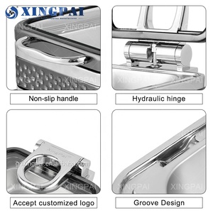 XINGPAI Fournitures de restauration <span class=keywords><strong>Dubaï</strong></span> – Plats de maintien au chaud pour buffet, en acier inoxydable, hydrauliques, 9L, pour la restauration - Product Image 5