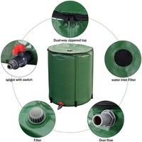 Collecte d'eau de pluie Heavy Duty 200L 250L 380L PVC collecteur d'eau stockage baril de pluie réservoir d'eau
