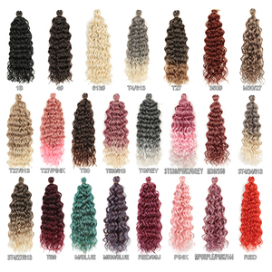 <span class=keywords><strong>Treccine</strong></span> sintetiche di alta qualità, lunghe 24 pollici, stile hawaiano, in fibra giapponese, effetto onda profonda, 120g, colore ombre <span class=keywords><strong>rosa</strong></span>. - Product Image 2