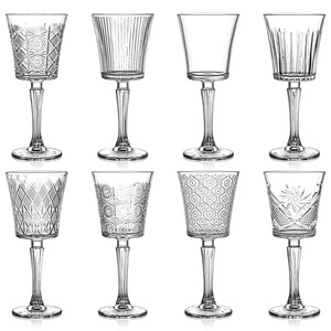 Vintage Chic kết cấu dập nổi bắt nguồn ly rượu vang đỏ dày ly rượu - Product Image 6