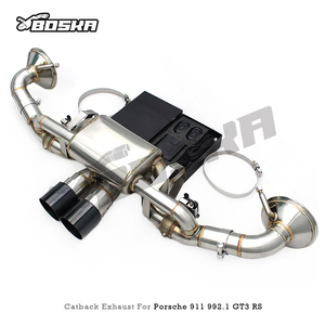 Échappement Catback d'usine pour Porsche 911 992/992.1/992.2 GT3 RS 4.0L 2017-2023 Boska OEM Valve Exhaust Muffler - Product Image 3