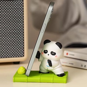 Soporte de teléfono de <span class=keywords><strong>Panda</strong></span> de bambú creativo de resina, figura de <span class=keywords><strong>Panda</strong></span> de <span class=keywords><strong>Kung</strong></span> <span class=keywords><strong>Fu</strong></span> chino personalizado, soporte de tableta de teléfono de escritorio de oficina perezosa - Product Image 5