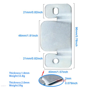 YoYow Hardware Modern Sectional Sofa Connector Brackets Zinc Plated Soft Closing Sofa Frame Connection - Product Image 2