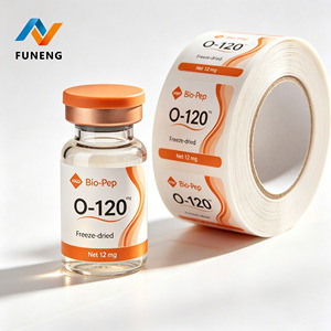 Étiquettes personnalisées pour flacons de peptides, résistantes aux basses températures, autocollants pour flacons de 3 ml, étiquettes imperméables pour compléments alimentaires - Product Image 2
