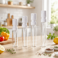 Flacons de parfum de voyage rechargeables de 1 ml, flacons vaporisateurs de voyage à col serti de 2 ml
